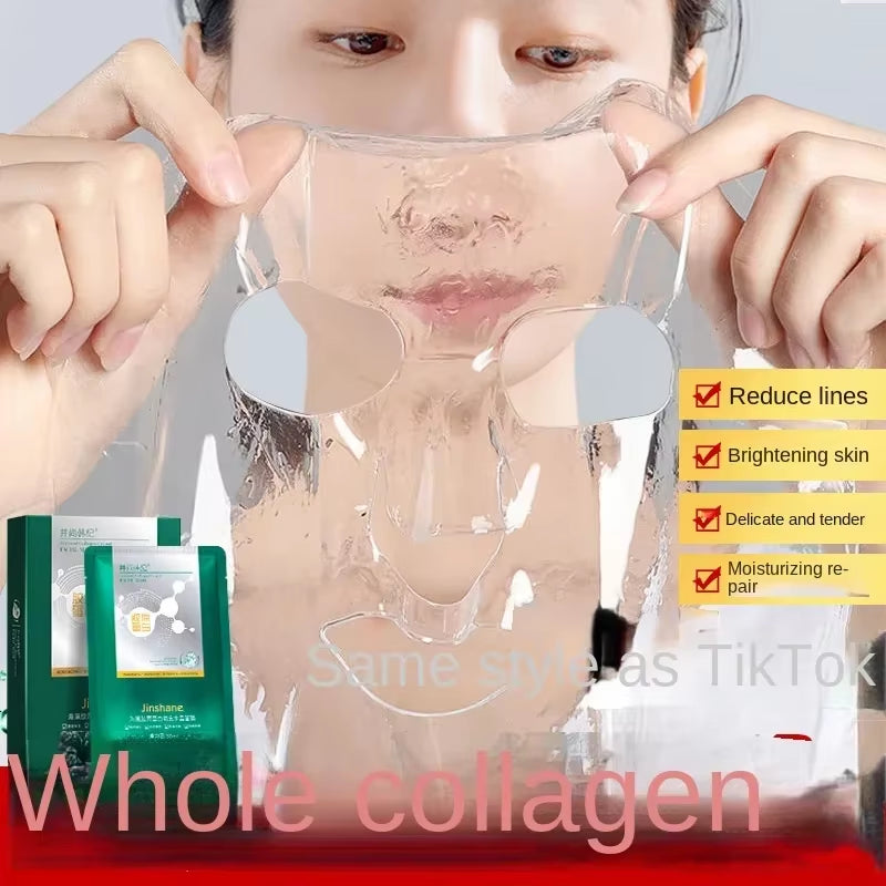 Hot Sale Seaweed Collagen Filling Crystal Mask Replenishing Fruit Jelly Skin 5Pcs*30Ml Tiktok 