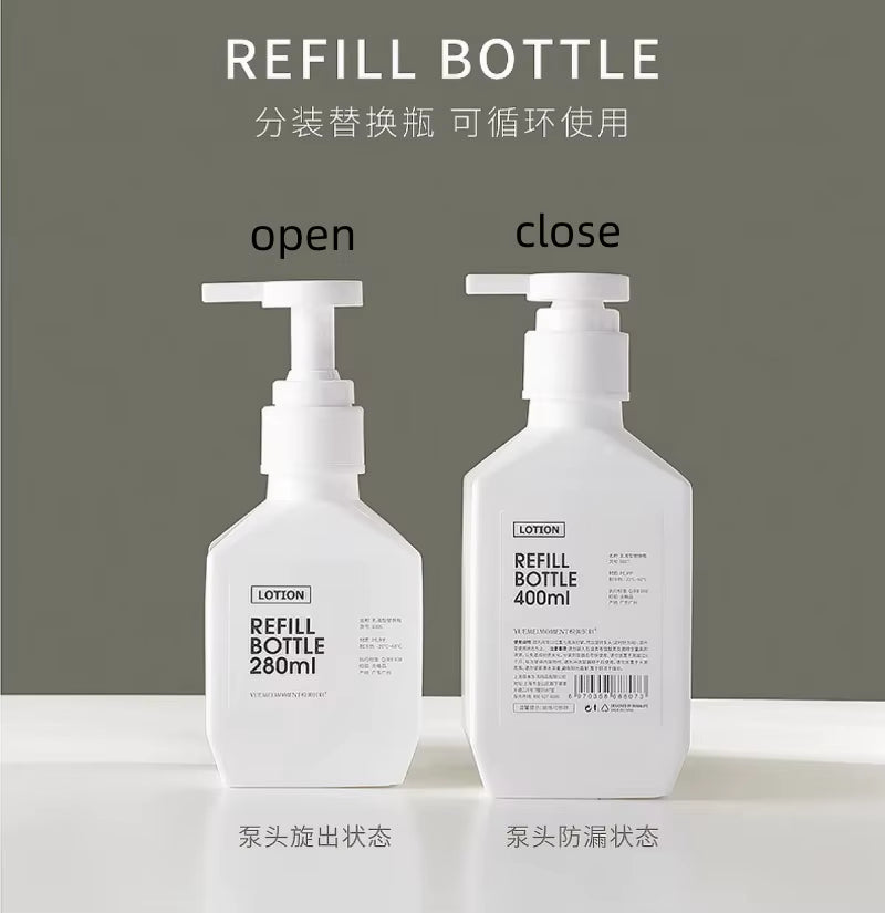 10PCS 280Ml-600Ml Empty Large-Capacity Lotion Bottle Shampoo/ Body Wash/ Hand Sanitizer