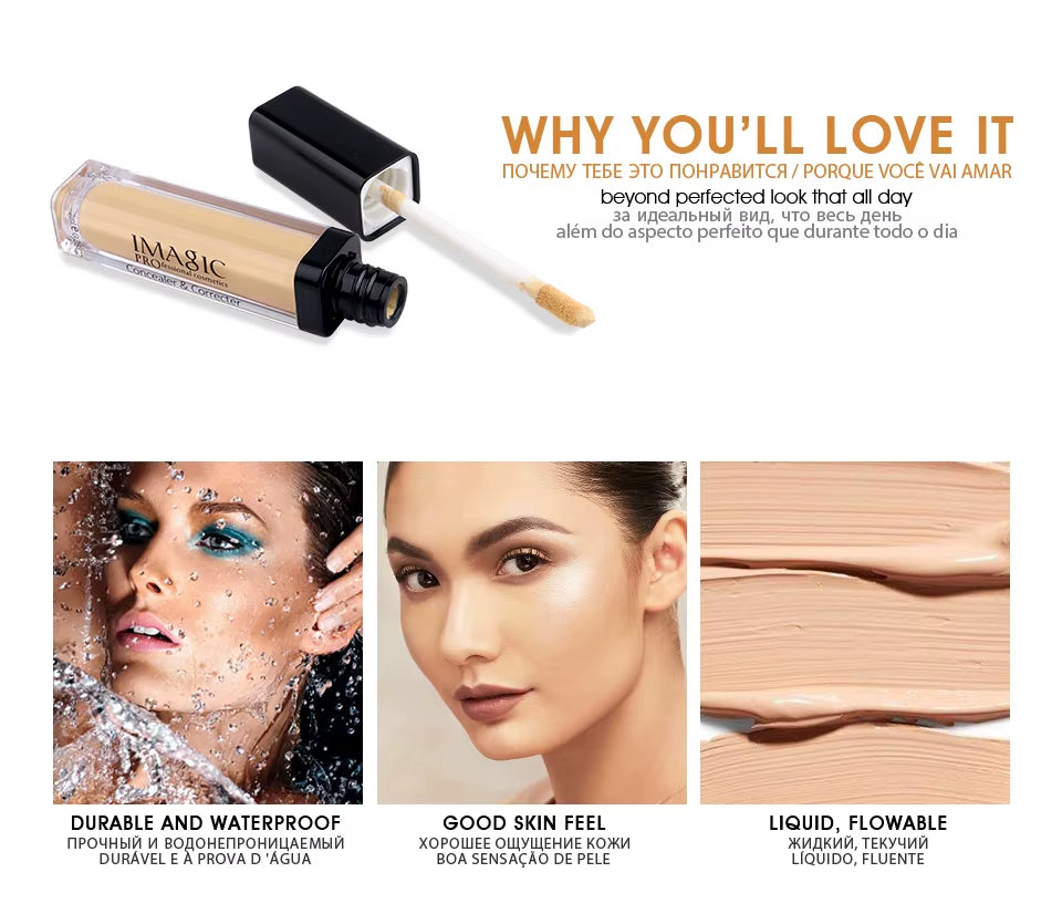 Eye Concealer & Base 6 Colors Full Coverage Suit for All Color Skin Face / Eyebrow Enhancer