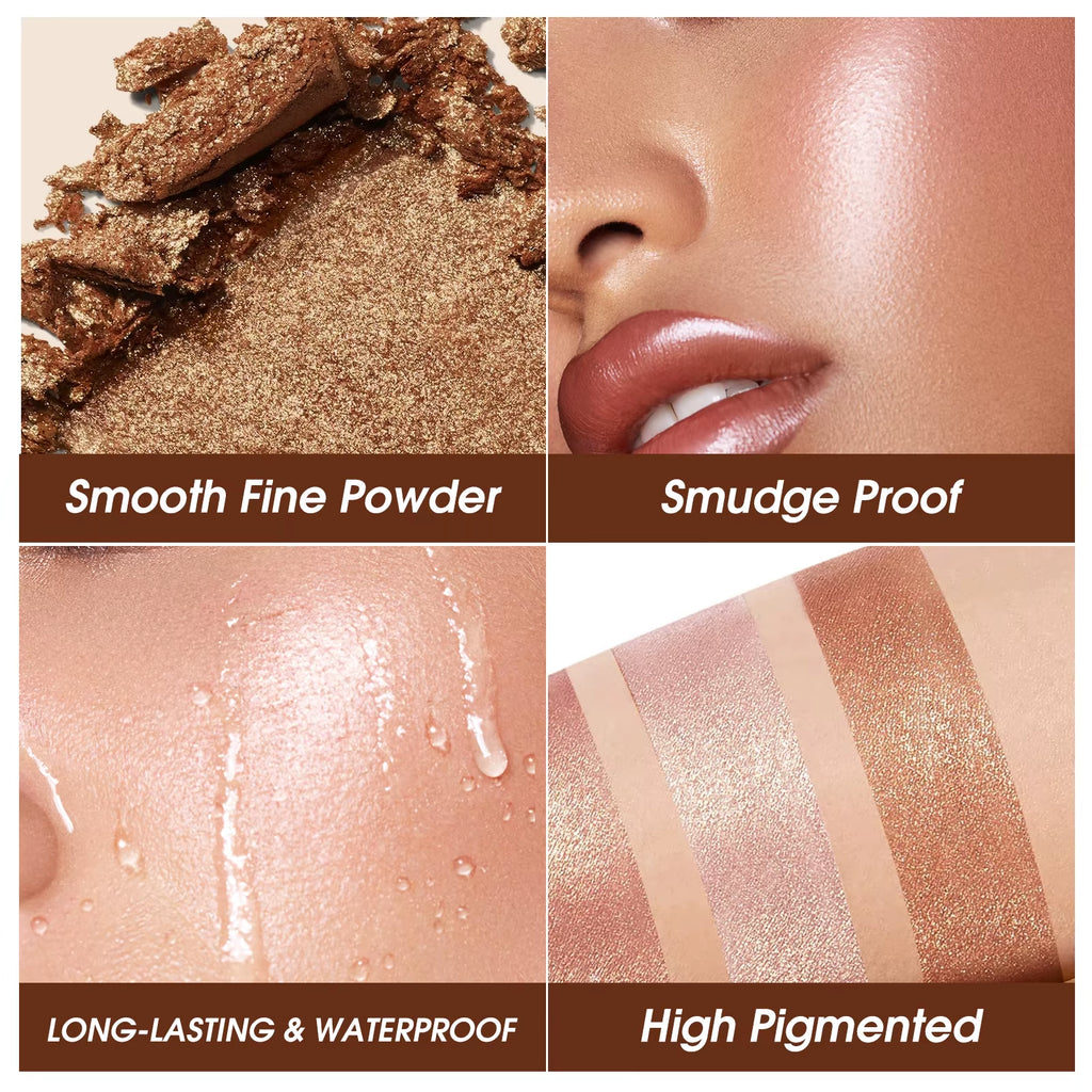 Highlighting and Contouring Palette 5 Colours All-In-One Makeup Palette Stereoscopic Natural Highlight face and cheek makeup 