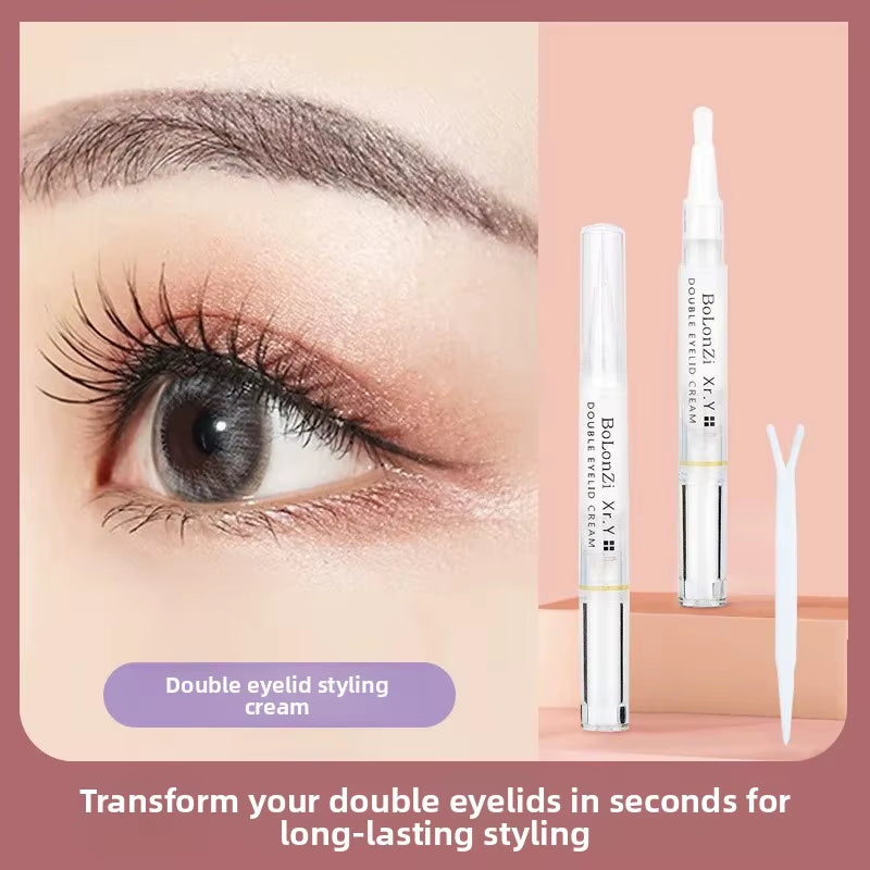 New Korean Style Double Eyelid Sticking Cream Invisible Traceless Quick Dry Natural Looking Eye Beau...