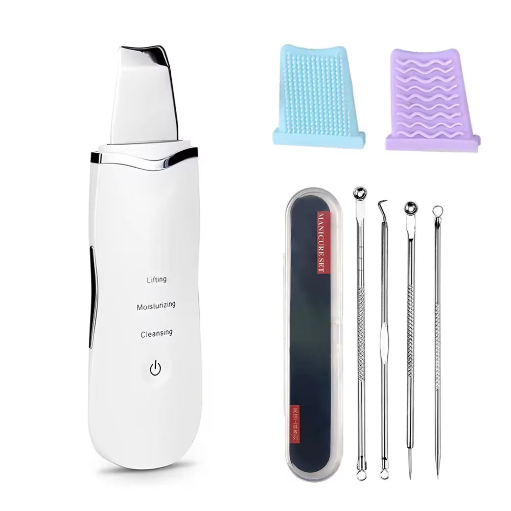 Electric Skin Scrubber Peeling Blackhead Remover Deep Face Cleaning Facial Lifting Acne Cleaner 