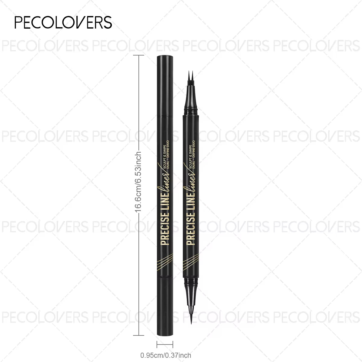 Forks Eyebrow Pencil Dual-Ended Artist Ultra-Fine Waterproof & Sweatproof 1PC 2 