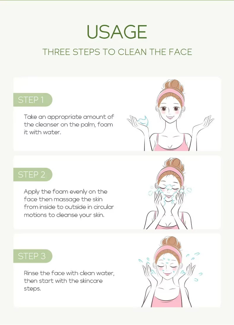Vitamin C Facial Cleansing Moisturizing Blackhead Removal Skincare Cleanser 