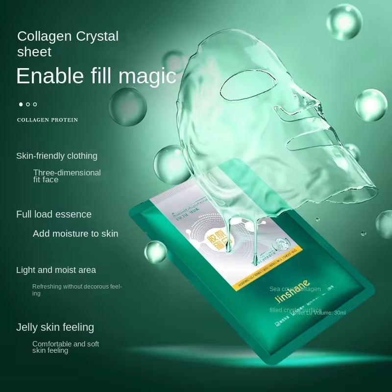 Hot Sale Seaweed Collagen Filling Crystal Mask Replenishing Fruit Jelly Skin 5Pcs*30Ml Tiktok 