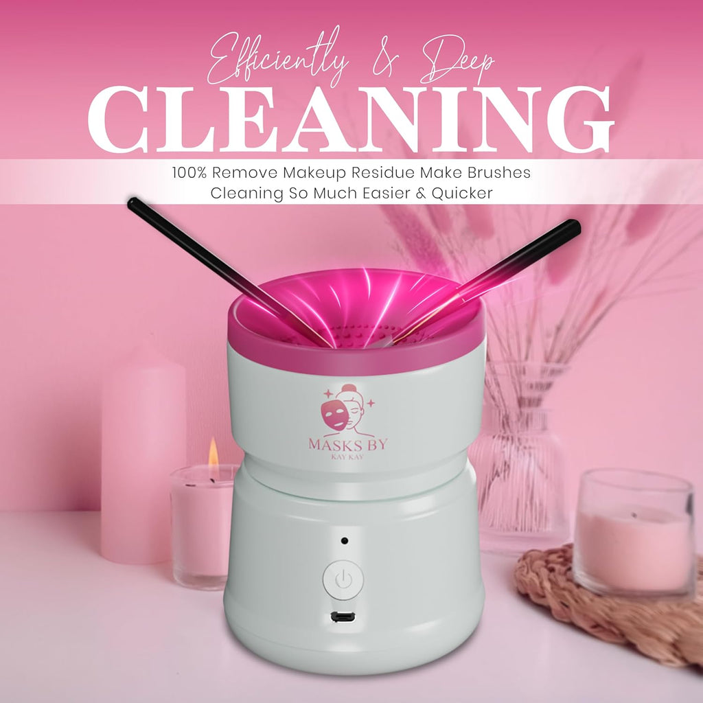 Electric Portable Automatic  Makeup Brush Cleaner Machine