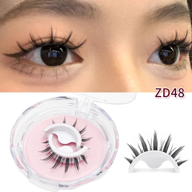 Self Adhesive Eyelashes Natural Reusabale - Glamorous Best Seller