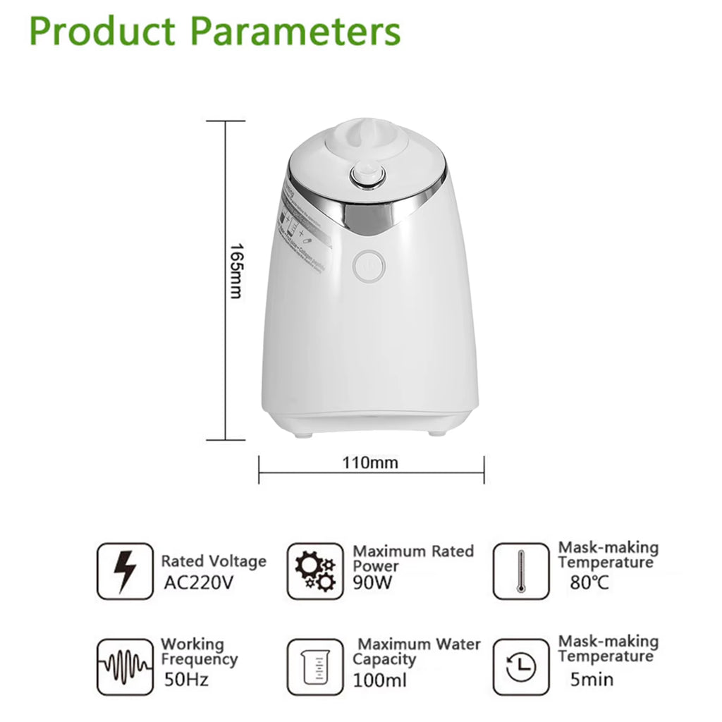  DIY Natural Fruit Vegetable Face Mask Maker Facial Care Fresh Collagen Beauty Machine 