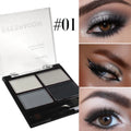 Palette Gray Black Smoky Makeup Matte Pearlescent Silkworm Brightening Base Eyes 4 color eyeshadow