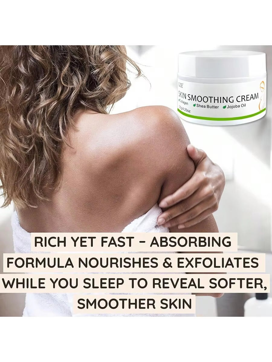 Skin Smoothing Cream with Cocoa Butter & Olive to Lighten Postpartum Obesity Marks