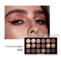 18-Color Eyeshadow Palette – Pearlescent, Matte, Fine Shimmer, Glitter, Earth Tones, Long-Lasting, face and cheek
