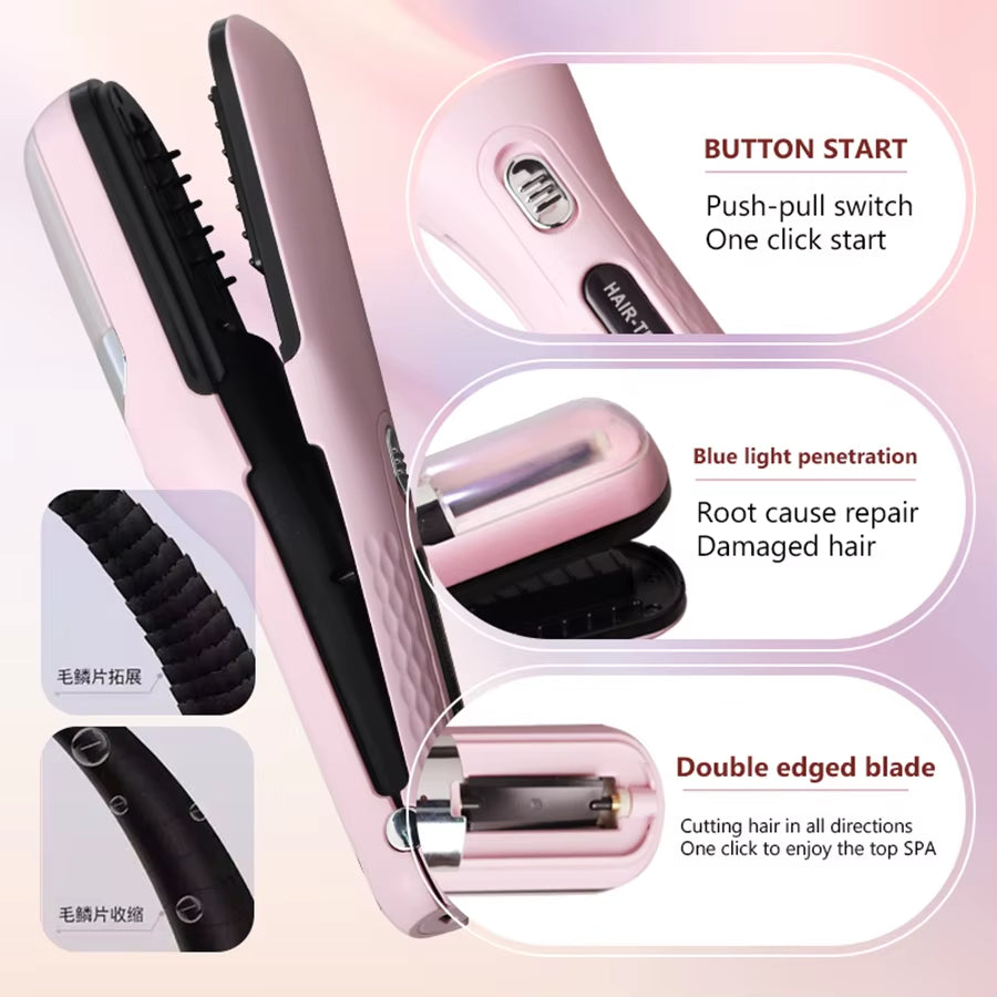 Hair End Cutting Machine Hair Split Ends Trimmer Automatic Split End Remover Damaged Hair Repair Car...