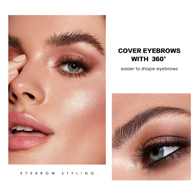 Eyebrow Styling Gel Waterproof Transparent Eyebrow Wax Set Brow Gel for Eyebrow Long-Last Eyeliner