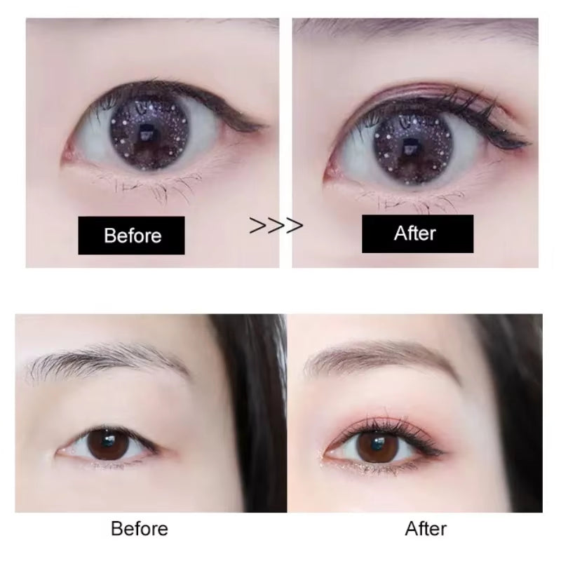 Double Eyelid Styling Cream,Natural Invisible Double-Fold Eyelid Pen Glue Gel with Y Stick for Girls...