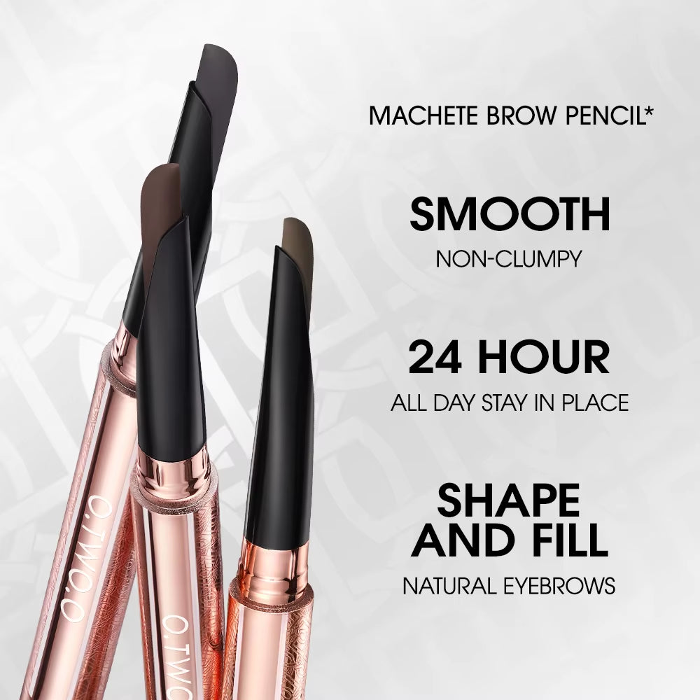 Machete Eyebrow Pencil Waterproof Natural Long Lasting Smooth Fill Fluff Blendable Mascara