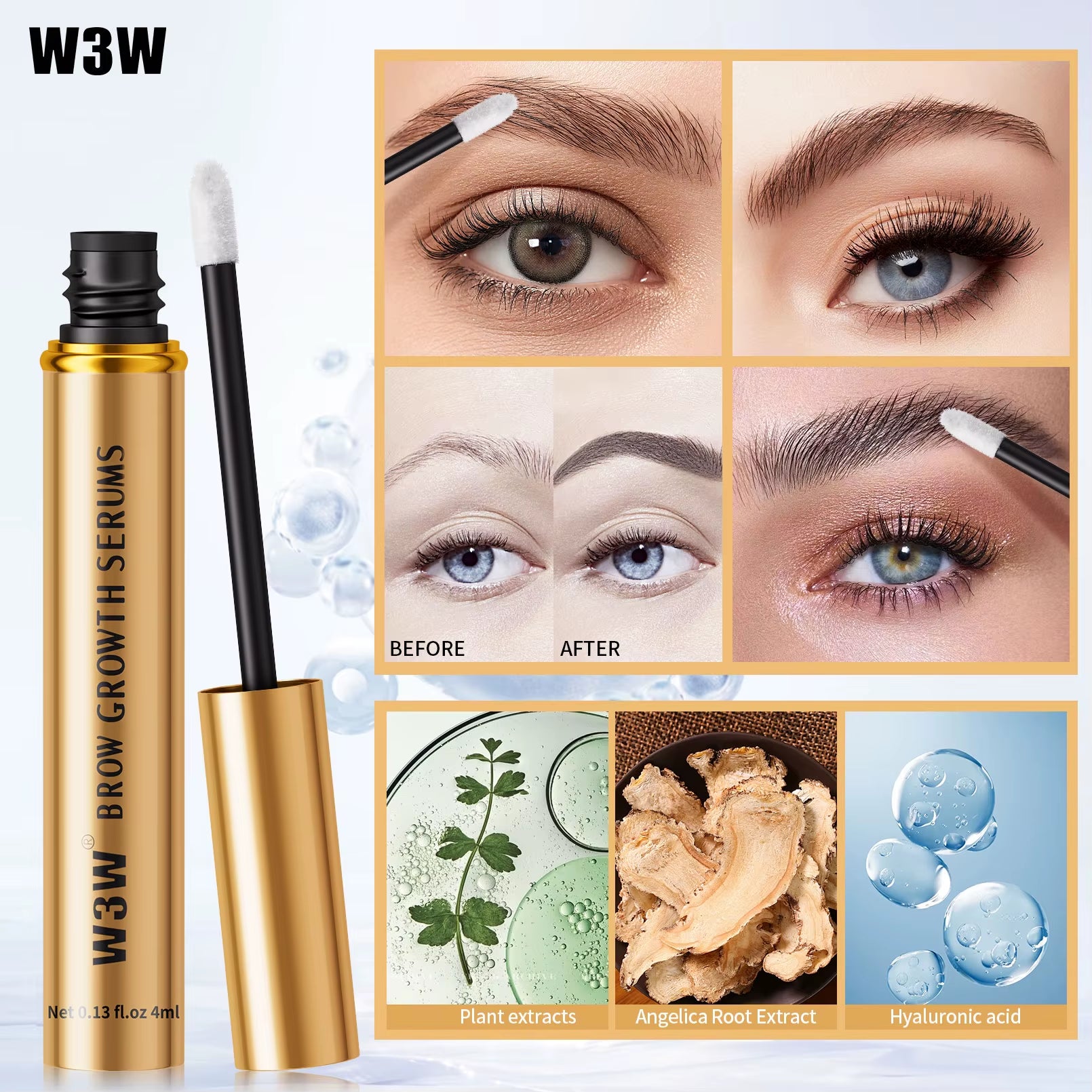 Fast Eyebrow Growth Serum Eyelash Hair Growth anti Hairs Loss Product Prevent Baldness Fuller Thicke...