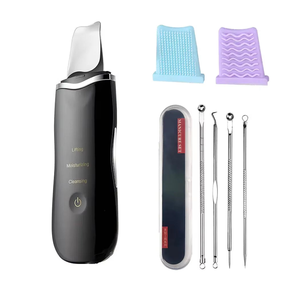 Electric Skin Scrubber Peeling Blackhead Remover Deep Face Cleaning Facial Lifting Acne Cleaner 