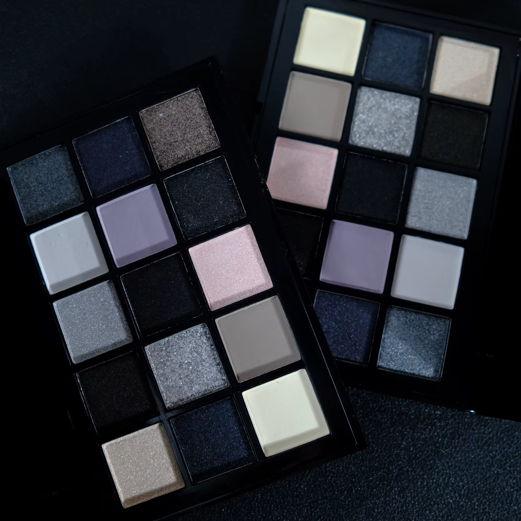 Black Smokey Eyeshadow Palette, 15 Colors ,Punk Style,Neutral Eye Make Up