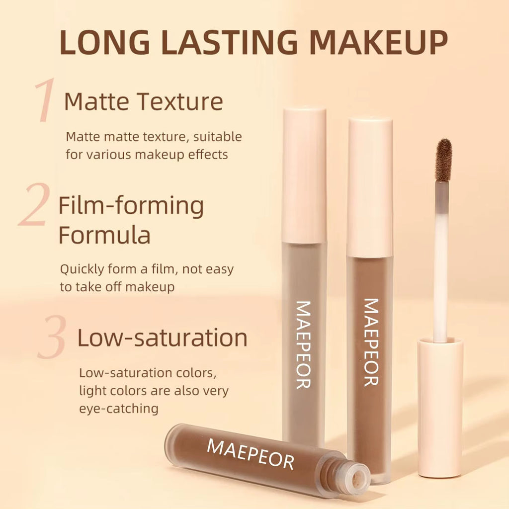 8 Colors Matte Liquid Eyeshadow Neutral Naked Smooth Creamy Eyeshadow Lightweight High-Pigmented Eyelashes