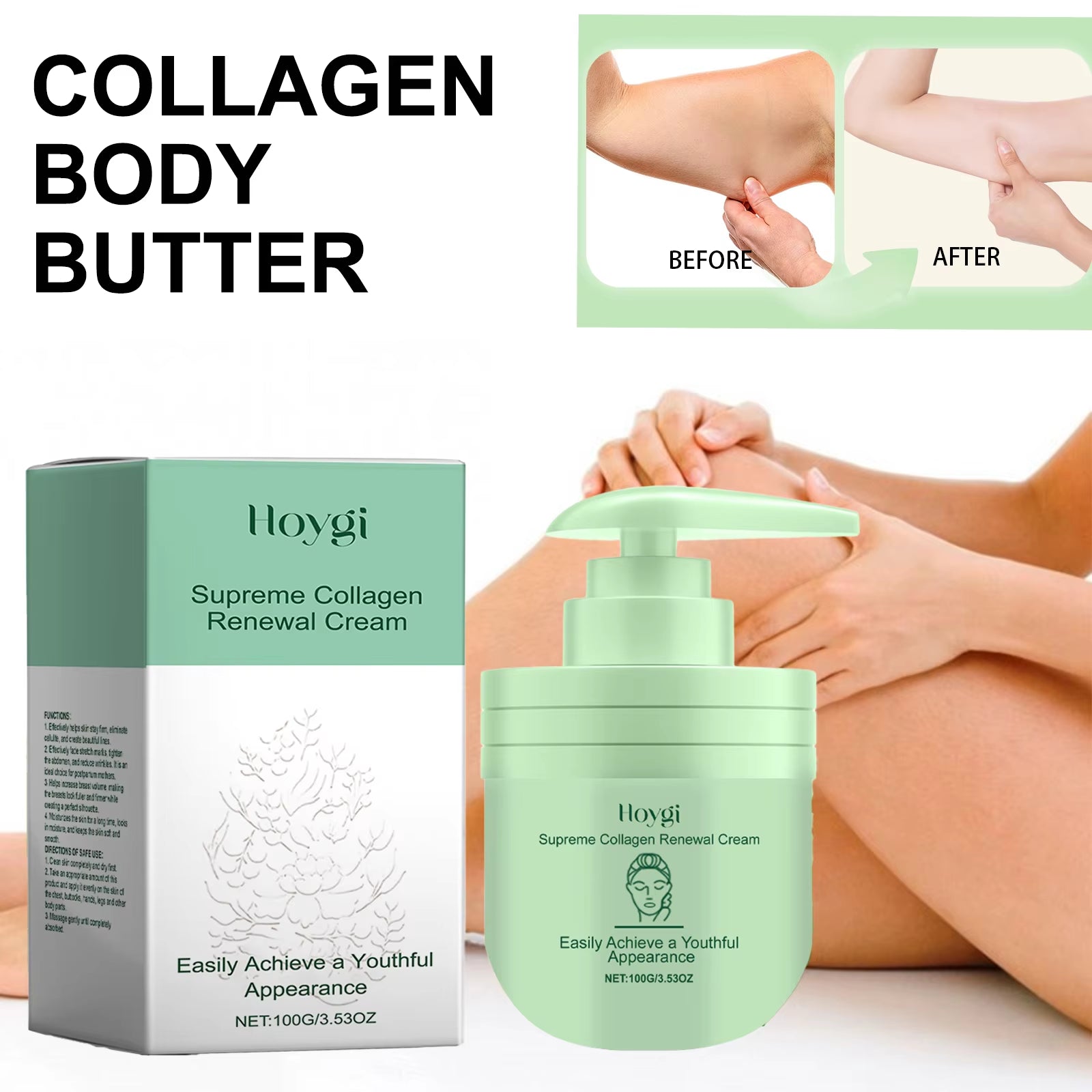Collagen Body Lotion for Dry Skin Hydrating Firming Cream 