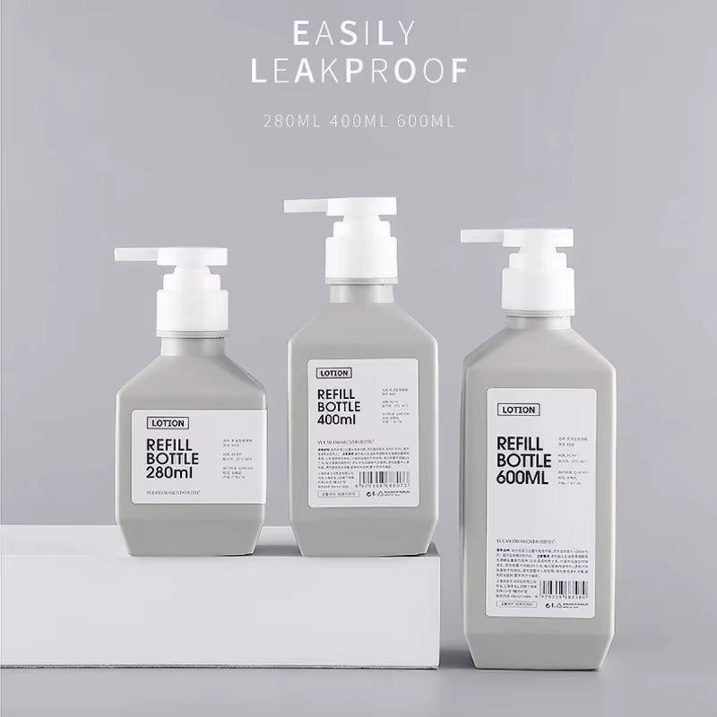 10PCS 280Ml-600Ml Empty Large-Capacity Lotion Bottle Shampoo/ Body Wash/ Hand Sanitizer